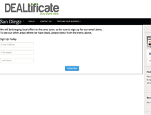 Tablet Screenshot of dealtificate.com